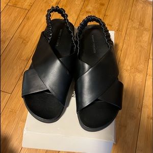 Black cross strap Marc fisher jivin sandal